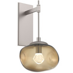 Nova Gem Tempo Wall Sconce - Beige Silver / Bronze Zircon