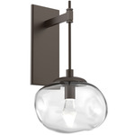 Nova Gem Tempo Wall Sconce - Flat Bronze / Clear Geo