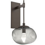Nova Gem Tempo Wall Sconce - Flat Bronze / Smoke Geo