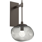Nova Gem Tempo Wall Sconce - Flat Bronze / Smoke Zircon