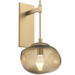 Nova Gem Tempo Wall Sconce - Gilded Brass / Bronze Geo