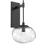 Nova Gem Tempo Wall Sconce - Matte Black / Clear Zircon