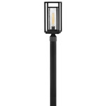 Republic 12V Post / Pier Mount Lantern - Black / Clear Seedy