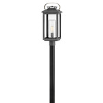 Atwater 12V Outdoor Pier / Post Mount Lantern - Ash Bronze / Clear Seedy