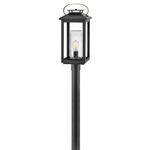 Atwater 12V Outdoor Pier / Post Mount Lantern - Black / Clear Seedy