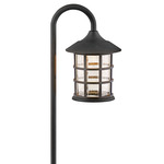 Freeport 12V Composite Outdoor Path Light - Oil Rubbed Bronze / Clear Seedy