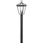 Alford Place 12V Outdoor Post Mount - Museum Black / Clear