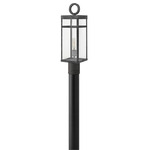 Porter 12V Outdoor Post / Pier Mount - Aged Zinc / Clear