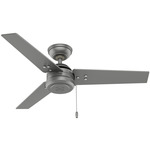 Cassius Indoor/Outdoor Ceiling Fan - Matte Silver