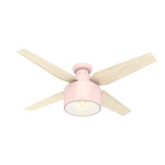 Cranbrook Low Profile Ceiling Fan with Light - Blush Pink
