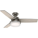 Sentinel 44 Inch Ceiling Fan - Brushed Slate / Light Gray Oak / Greyed Walnut