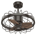 Roswell Ceiling Fan - Noble Bronze / Latte Oak