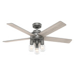 Hardwick Ceiling Fan - Matte Silver / Light Gray Oak