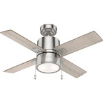 Beck Ceiling Fan with Light - Brushed Nickel / Light Gray Oak / Warm Grey Oak