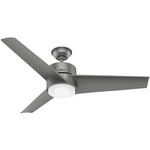 Havoc Outdoor Ceiling Fan - Matte Silver / Matte Silver