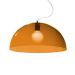 Bubbles Pendant - Chrome / Orange