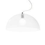Bubbles Pendant - Chrome / White
