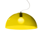 Bubbles Pendant - Chrome / Yellow