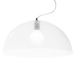 Bubbles Pendant - Chrome / White