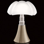 Minipipistrello Table Lamp - Satin Brass / Opal
