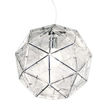 Poliedro Pendant - Chrome / Transparent