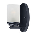 Corona Wall Sconce - Frosted / Black