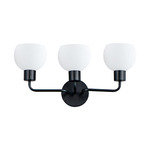 Coraline Bathroom Vanity Light - Black / Satin White