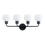 Coraline Bathroom Vanity Light - Black / Satin White