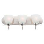 Axis Strip Bathroom Vanity Light - Satin Nickel / Frosted