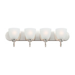 Axis Strip Bathroom Vanity Light - Satin Nickel / Frosted
