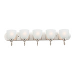 Axis Strip Bathroom Vanity Light - Satin Nickel / Frosted