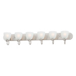 Axis Strip Bathroom Vanity Light - Satin Nickel / Frosted