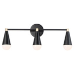 Lovell Bathroom Vanity Light - Brass / Black