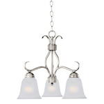 Basix Downlight Mini Chandelier - Satin Nickel / Frosted