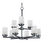 Corona Chandelier - Frosted / Black