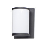 Barrel Outdoor Wall Sconce - Black / White