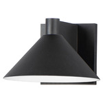 Conoid Outdoor Wall Sconce - Black