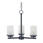 Corona Chandelier - Frosted / Black