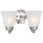 Basix Bathroom Vanity Light - Frosted / Satin Nickel