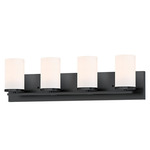 Lateral Bathroom Vanity Light - Black / Satin White