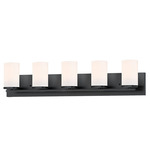 Lateral Bathroom Vanity Light - Black / Satin White