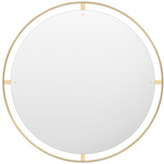 Nimbus Round Mirror - Polished Brass