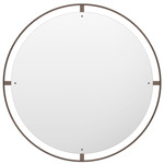 Nimbus Round Mirror - Bronzed Brass