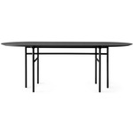 Snaregade Oval Dining Table - Black / Black Oak