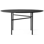 Snaregade Round Dining Table - Black / Black Oak