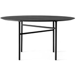 Snaregade Round Dining Table - Black / Black Oak