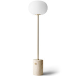 JWDA Floor Lamp - Brushed Brass / Travertine