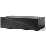 Plinth Coffee Table - Black Marble