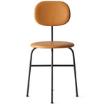 Afteroom Plus Upholstered Dining Chair - Black / Dakar Cognac Leather