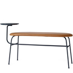 Afteroom Bench - Black / Cognac Leather